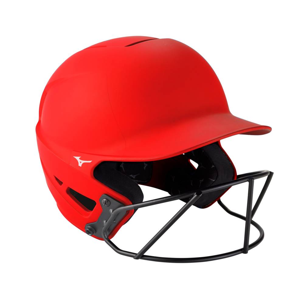 Mizuno Women's F6 Fastpitch Softball Batting Helmet Red (380395-FDP)